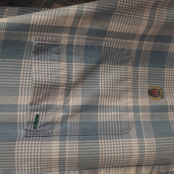 TOMMY HILFIGER Oxford Plaid Short Sleeve Button Down Shirt - Picture 4 of 10